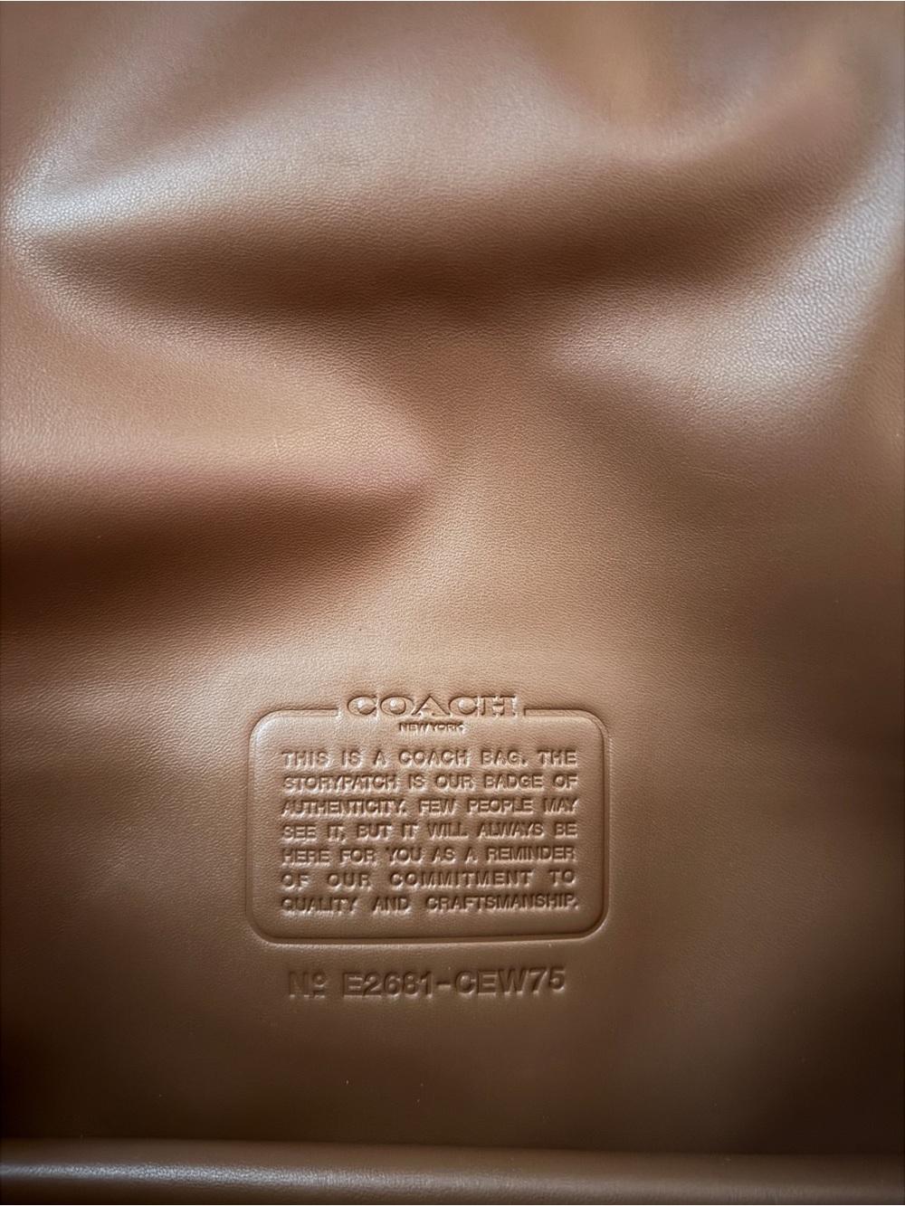 COACH Loved Leather Tabby Shoulder Bag 36 - Picture 6 of 9